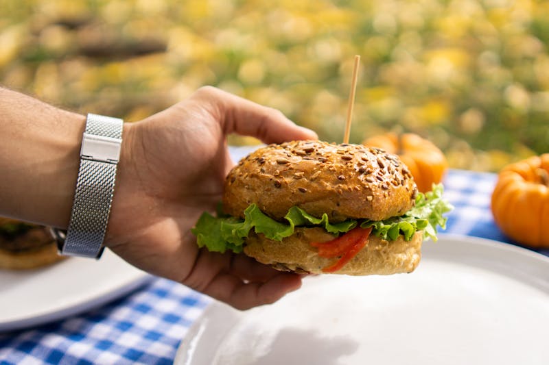 Veggie Delight cold sub with fresh vegetables