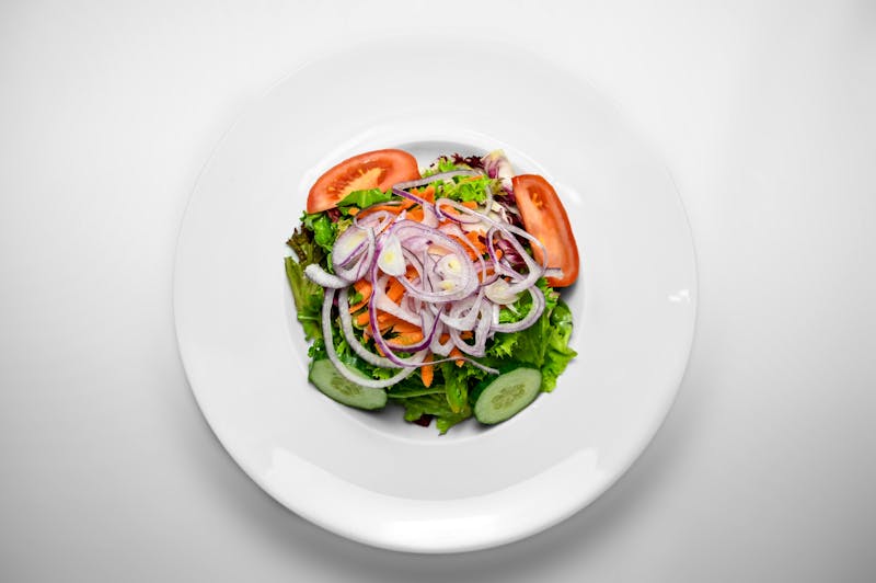 Garden Fresh salad with mixed greens and vinaigrette