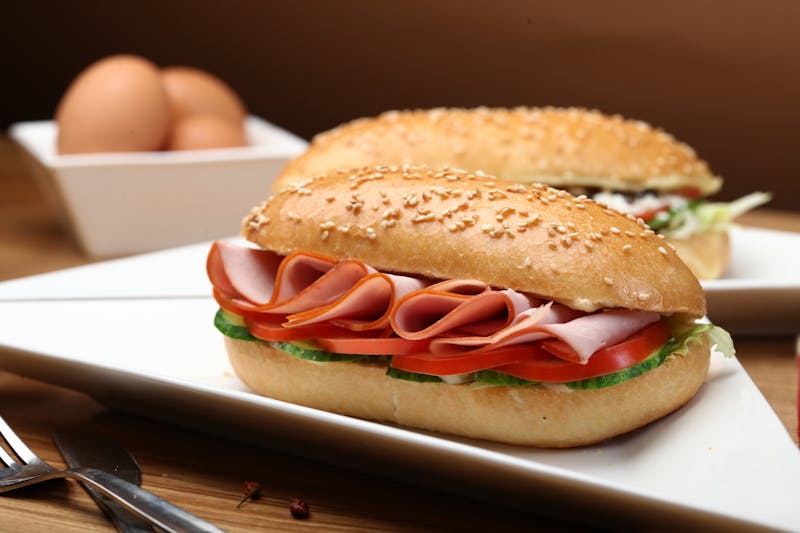 Firehouse Hero hot sub with smoked turkey and premium toppings